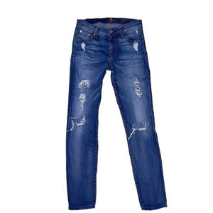 7 For All Mankind Skinny Ankle Jean Distressed size 27